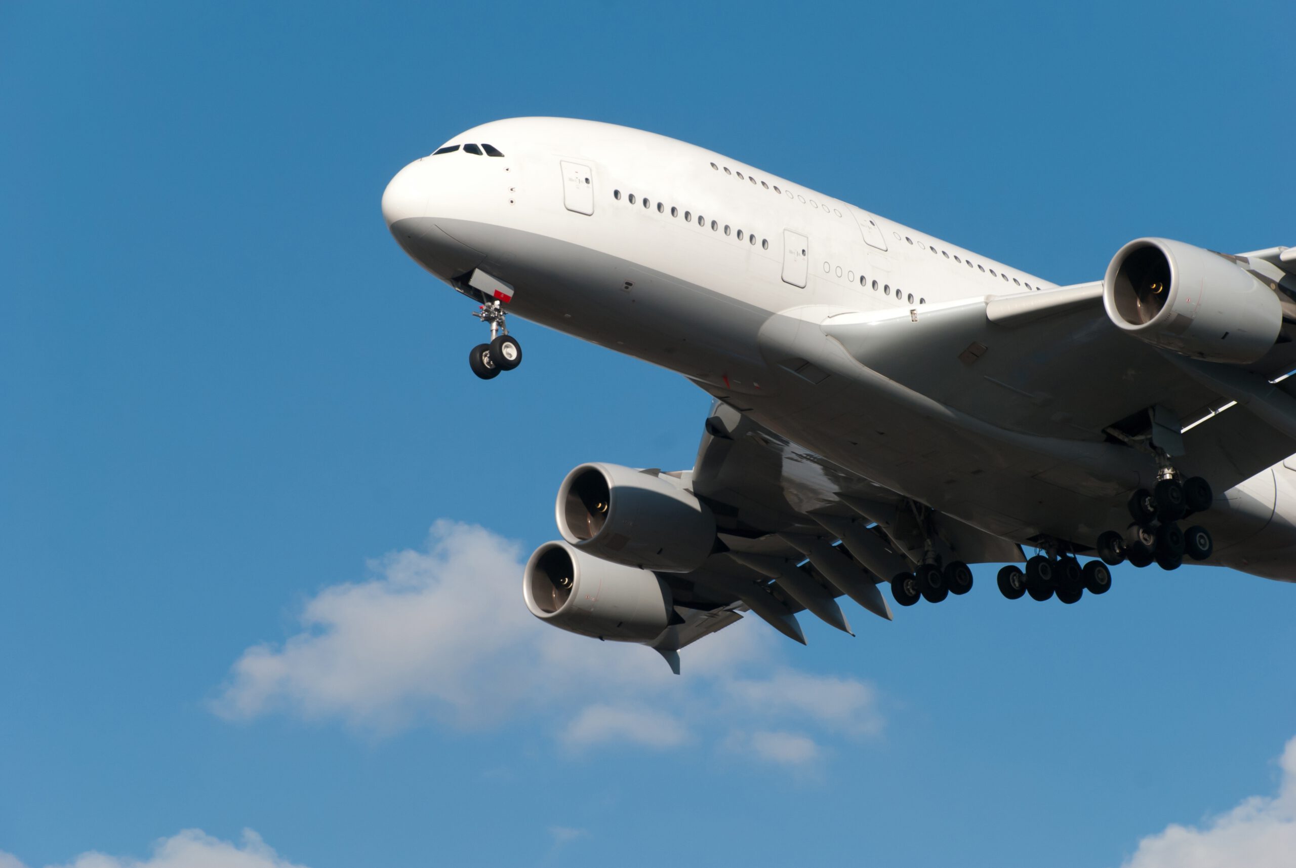 Flugzeug im Landeanflug